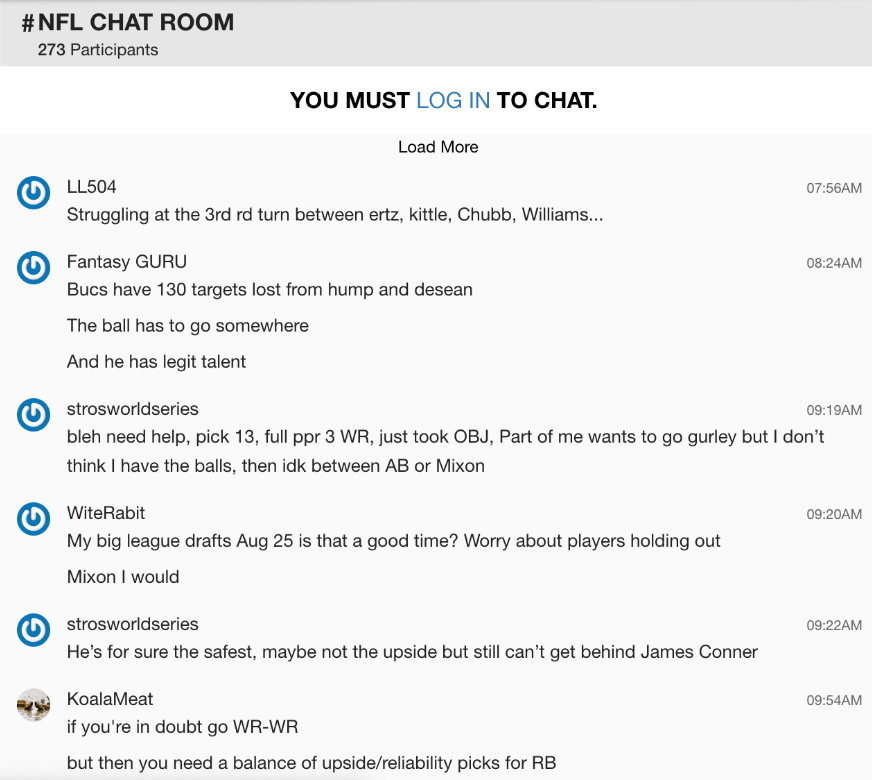 chat room example
