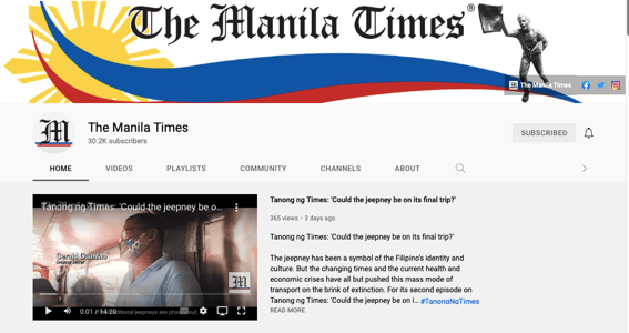 Content_Syndications_manila times on Youtube