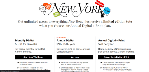 Example of a Dynamic Paywall