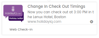 web push notification for travel industry 