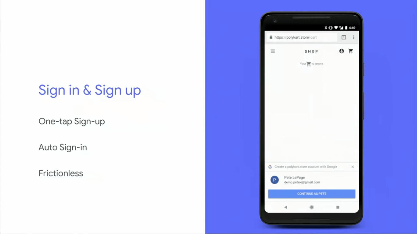 google I/O 2018 payment API