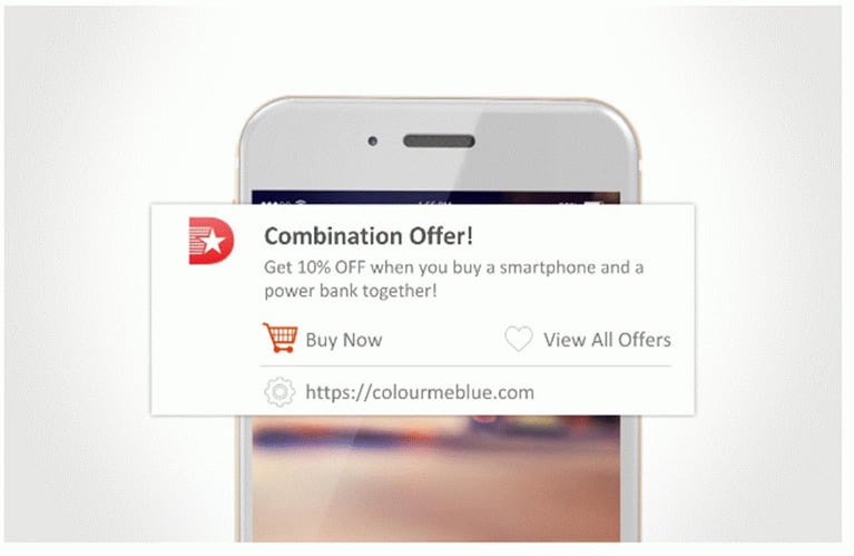 web push notification for cross selling