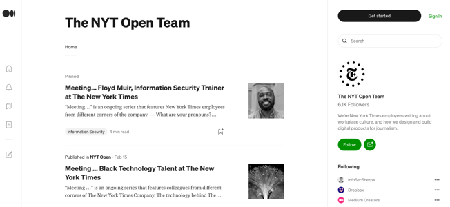 NYT Team on Medium